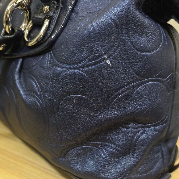 Coach Ashley Embossed Leather Satchel - Picture 16 of 16
